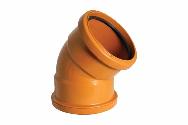 110mm Double Socket 45 Degree Bend