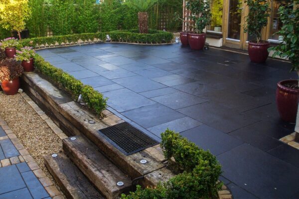 Black Limestone Paving