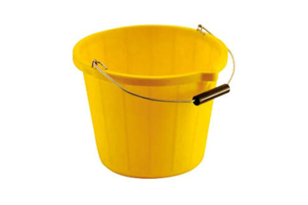 Plastic Yellow Bucket